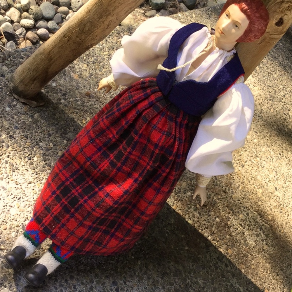 Vintage antique collector primitive decor doll adams history teacher class art